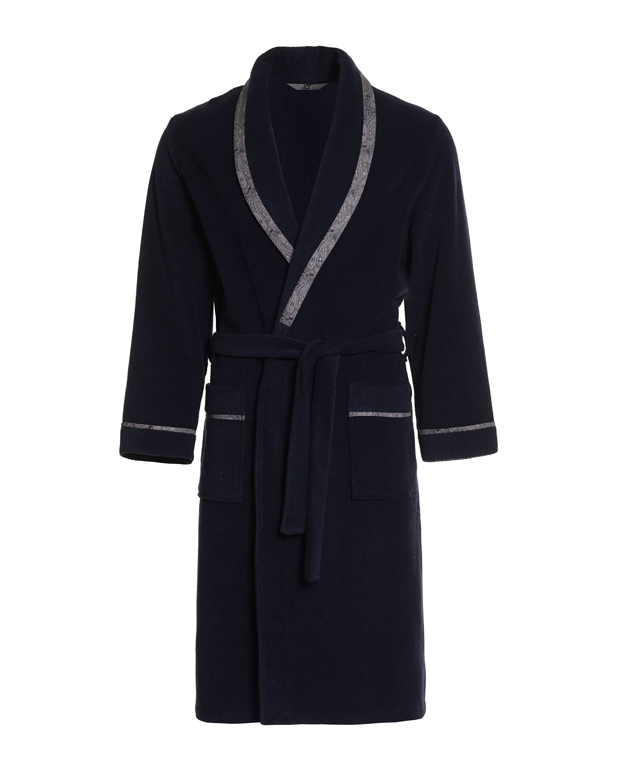 Revise RE-400 Ciepły bawełniany szlafrok męski - elegancki – elegancki
