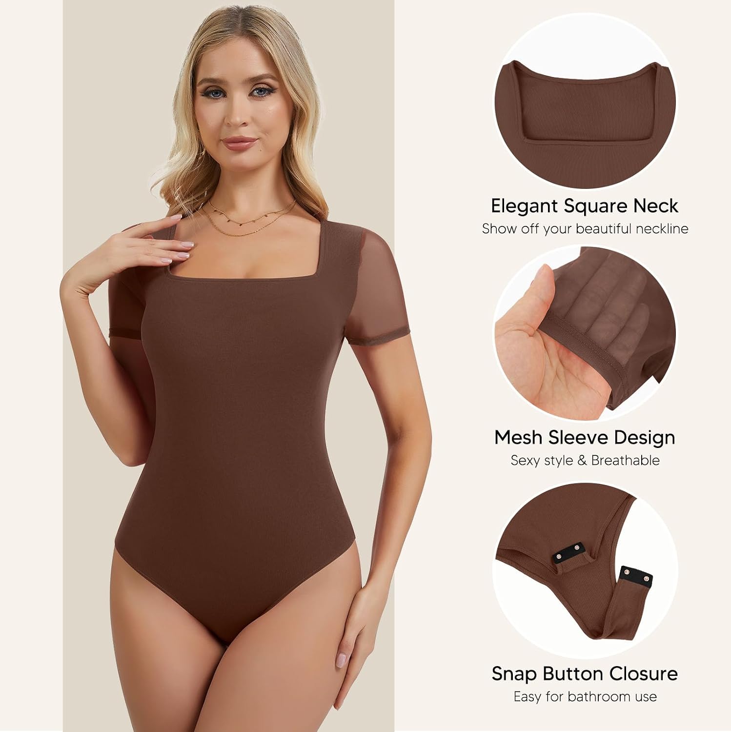 Brown/Mesh