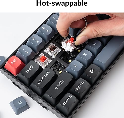 Miniatura 4 de Keychron K12 Pro Teclado mecánico inalámbricocon cable personalizado QMKVIA Macro programable con interruptor K Pro marrón intercambiable en