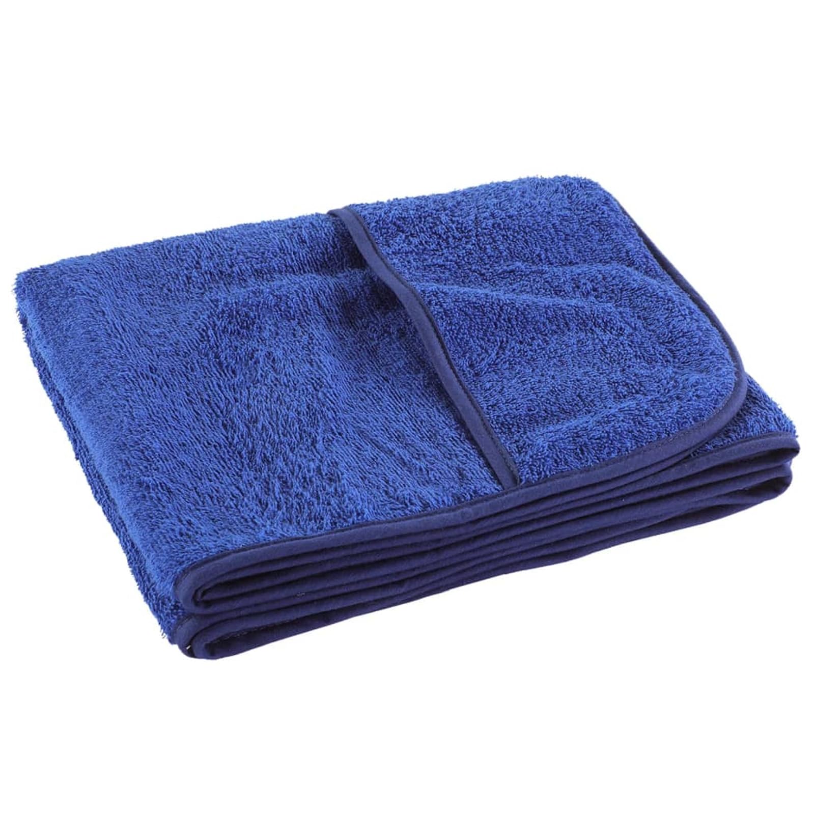 Telo Mare microfibra – leggero, fine e ad asciugatura rapida - Asciugamano Microfibra Grande - telo mare XXL - 100% riciclato,Asciugamani da Spiaggia 4pz Blu Reale 60x135 cm Tessuto 400 GSM