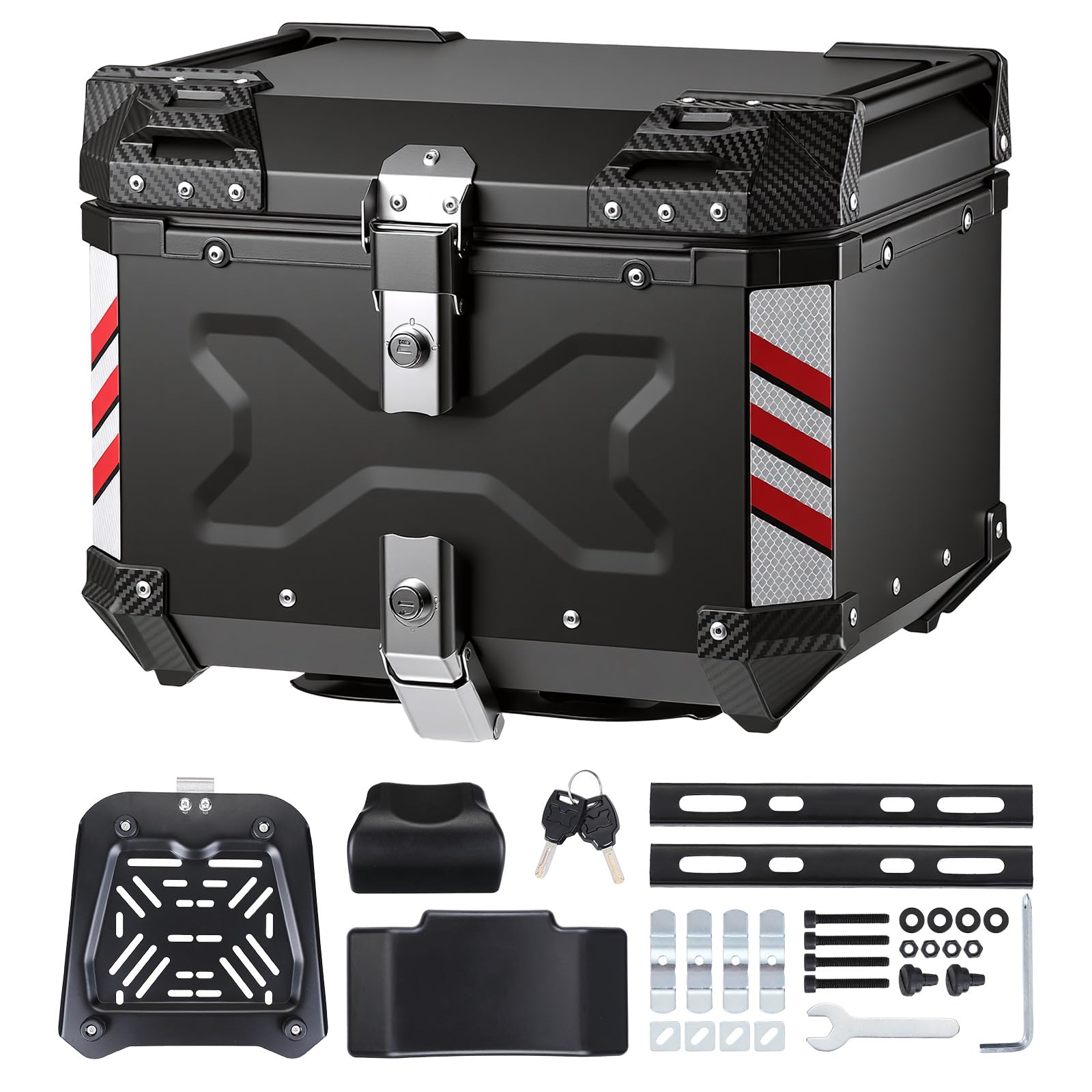 KEMIMOTO リアボックス　56L Amazon | 【アルミの軽さと、強さを】 KEMIMOTO バイク リアボックス