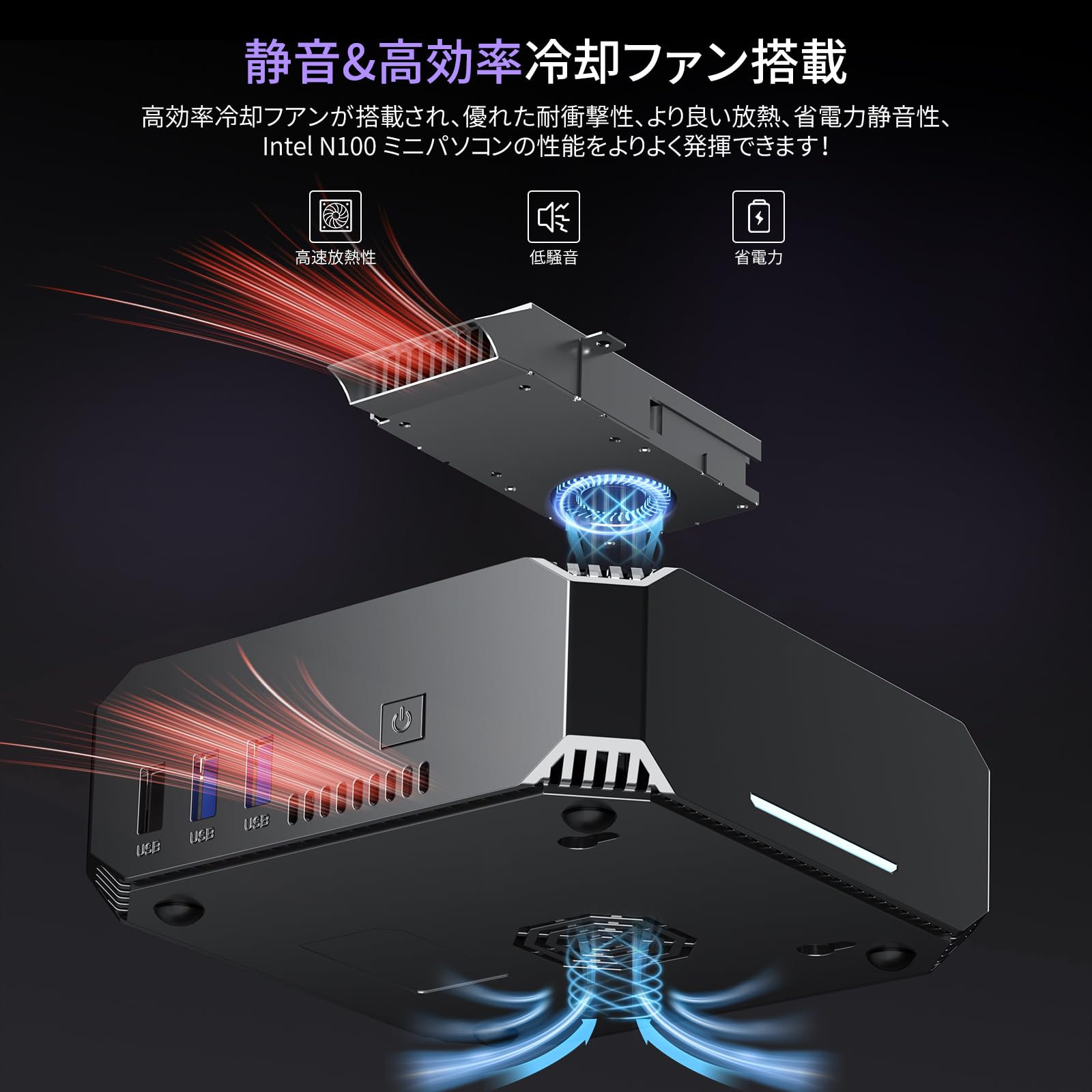 Amazon.co.jp: ミニPC n100 Intel 第12世代 Alder Lake N100 minipc