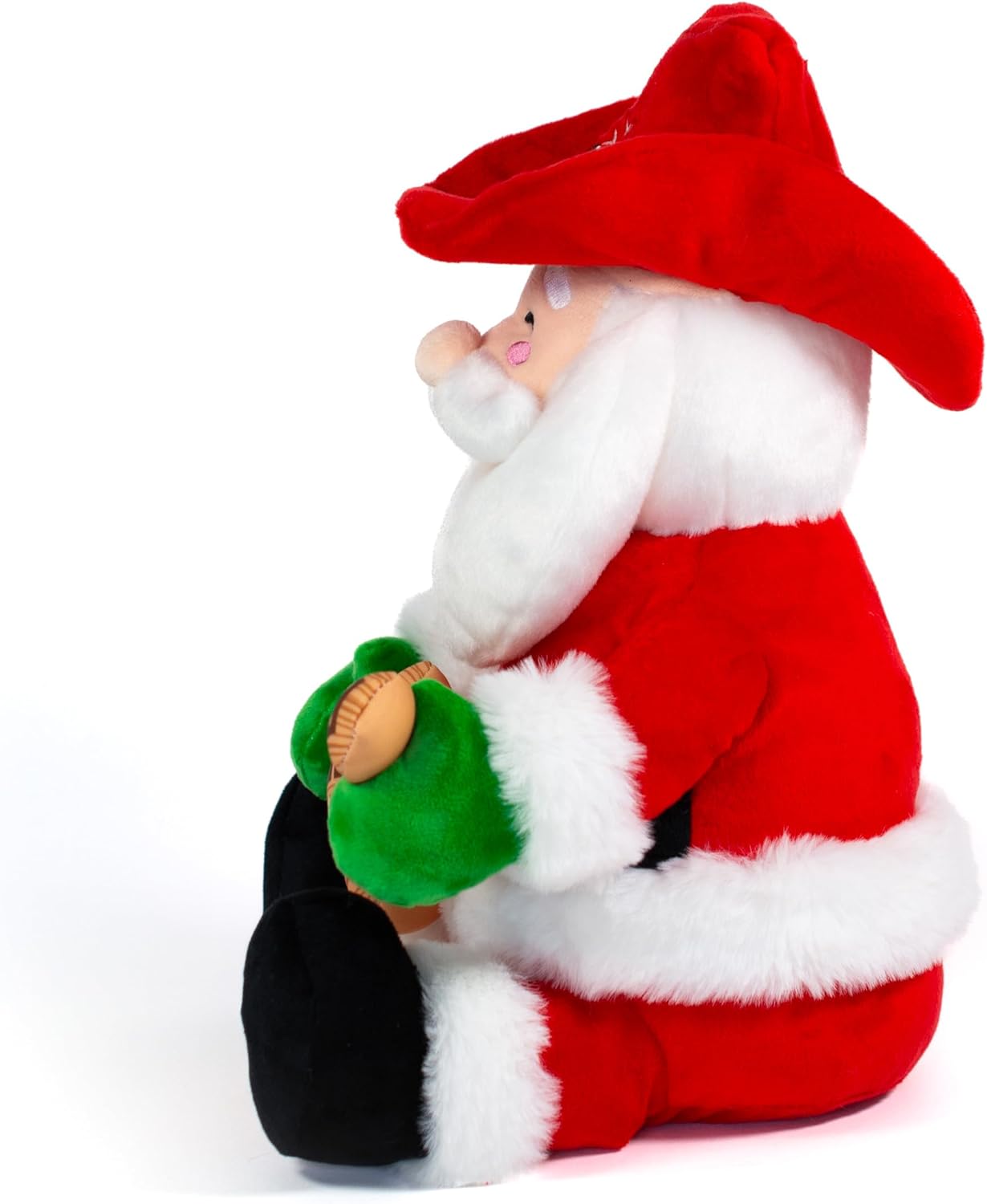 Cuddle Barn - Cowboy Kringle | Animated Musical Singing Christmas Western Santa Soft Plush Toy, 12 inches