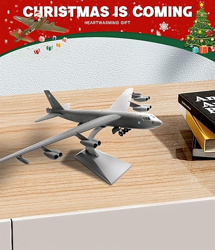Miniatura 7 de 1/200 Scale B-52(Stratofortress) Long-Range Subsonic Jet-Powered Strategic Bomber Diecast Military Aircraft Model Display Model Aircraft for Display