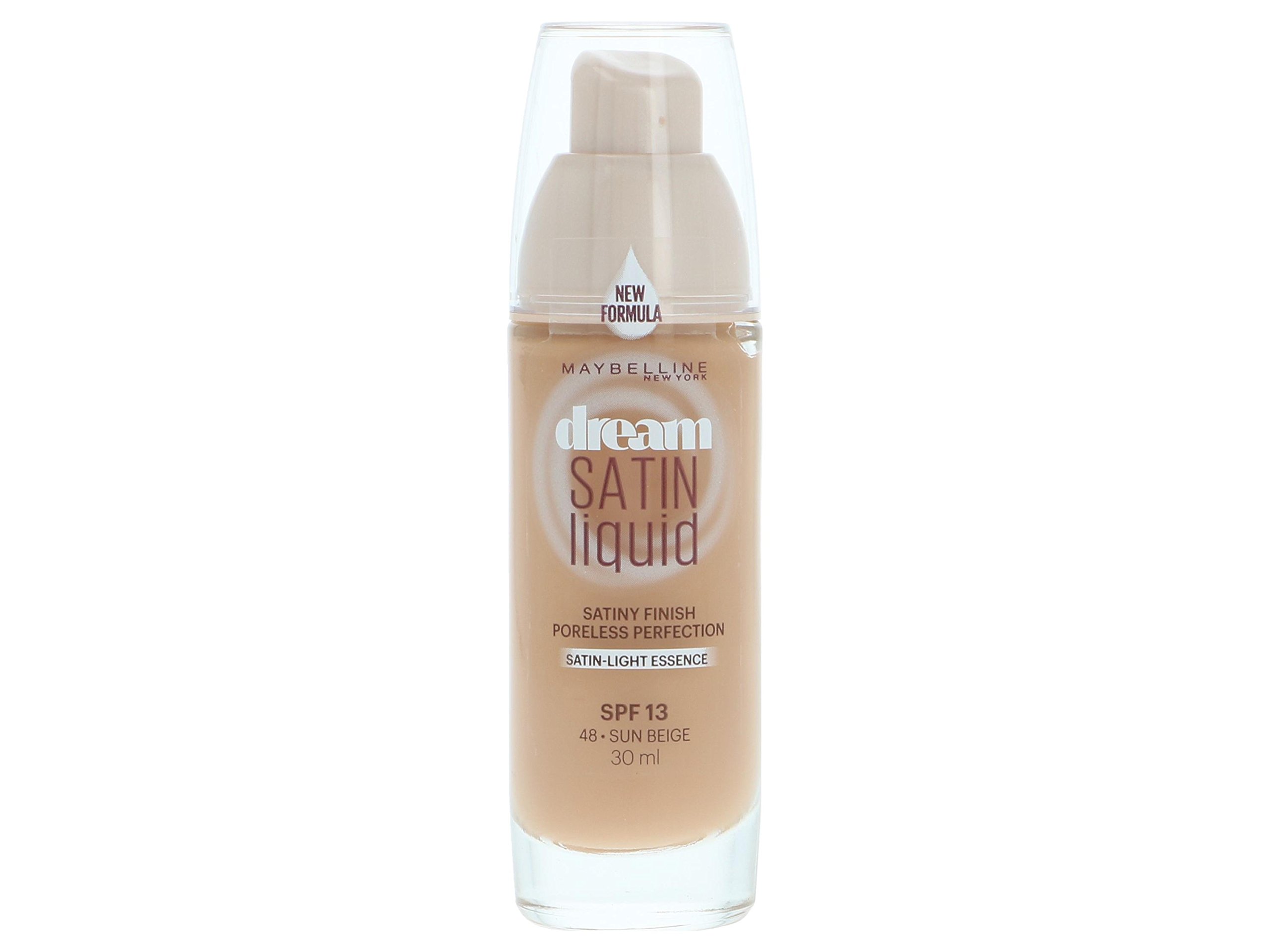 Maybelline Sun Beige Dream Satin Liquid Foundation Number 48, 30 ml