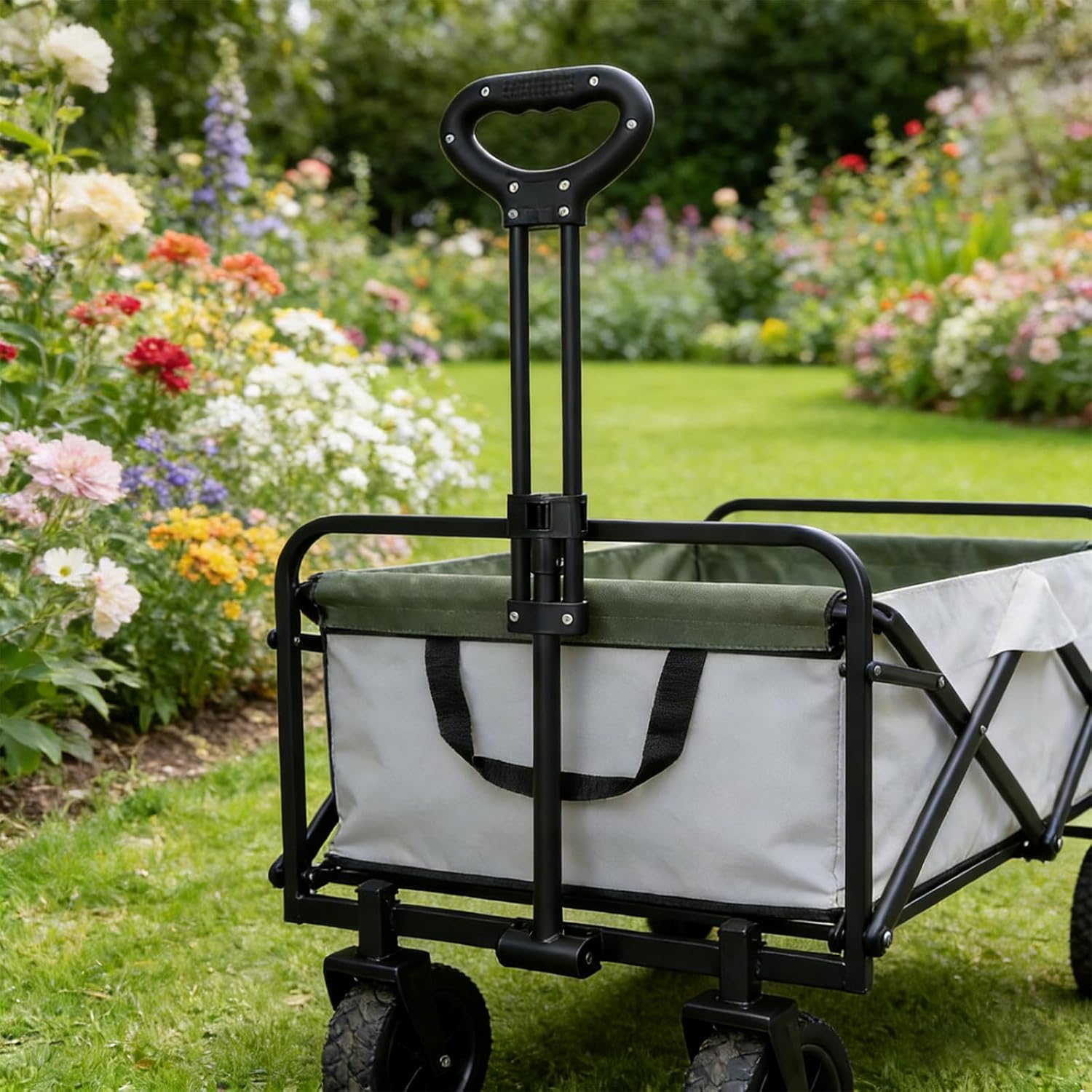 1 Set Wagon Replacement Pull Handle Spare - Stroller Wagon Pull Handle for Outdoor Camping Trolley - Replacement Parts for Folding Camping Cart Garden Shopping Cart