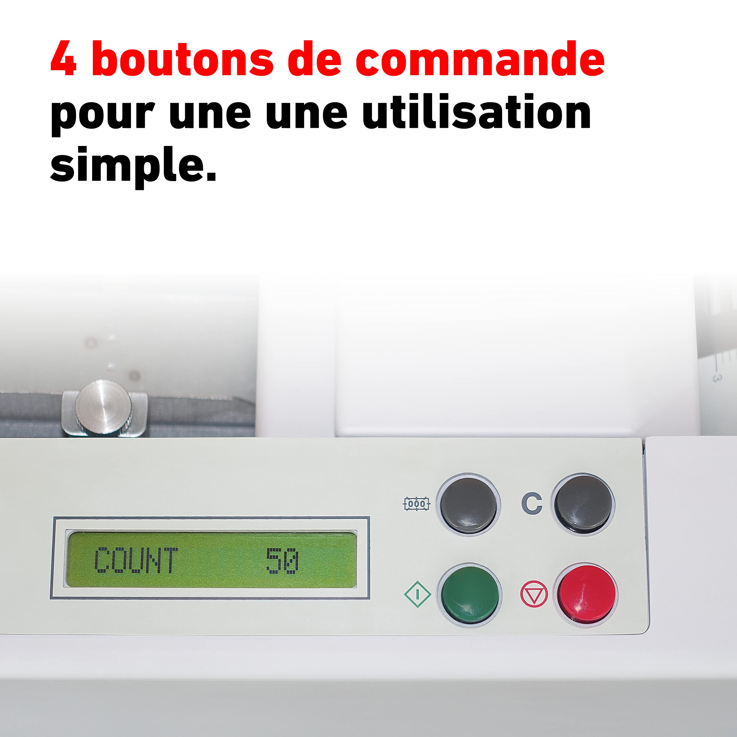 Plieuse de Bureau Professionnelle Ideal 8306 (Quatre Types de Plis, 60 à 115 g/m², 115 Feuilles/Minute)