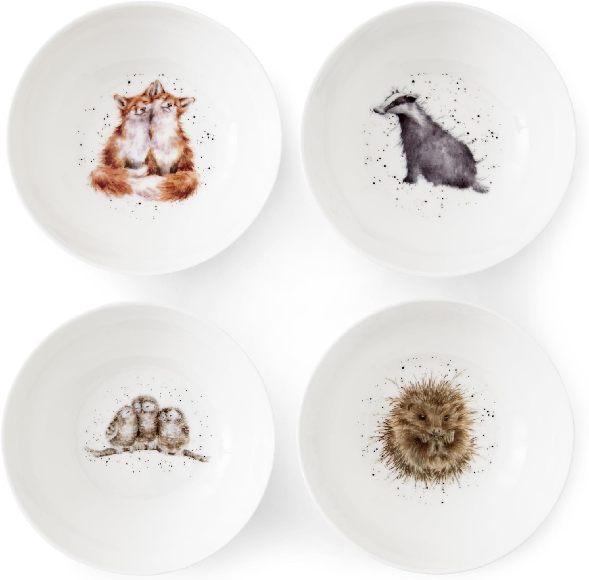 6" Set of 4 Bowls by Royal Worcester, 15cm