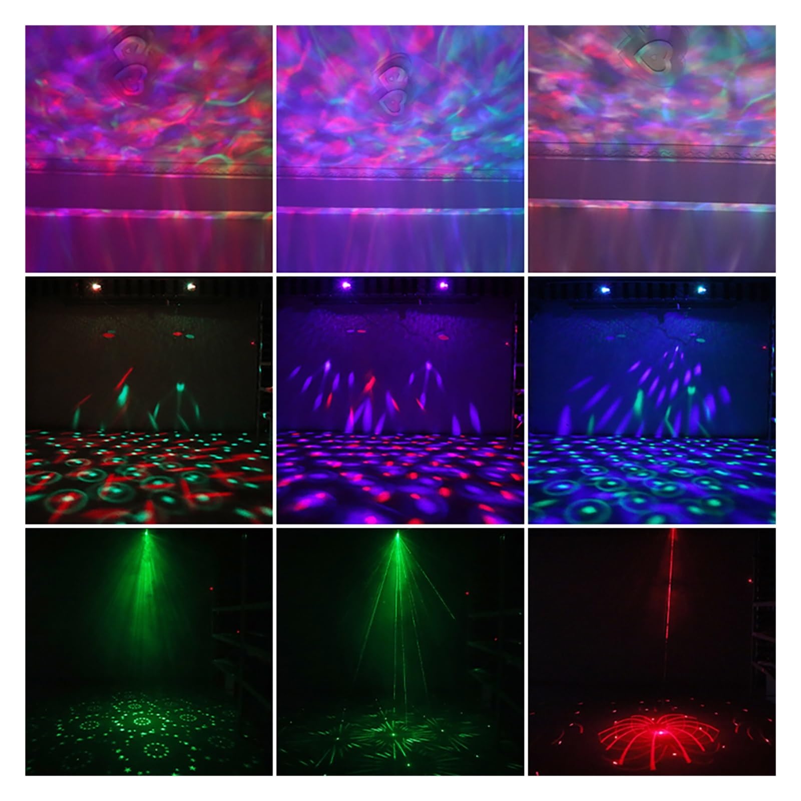 Luci da discoteca 5 in 1 festa sul palco decorative bar for DJ di proiezione del pubblico for matrimoni Luce giorno Halloween Per feste e club