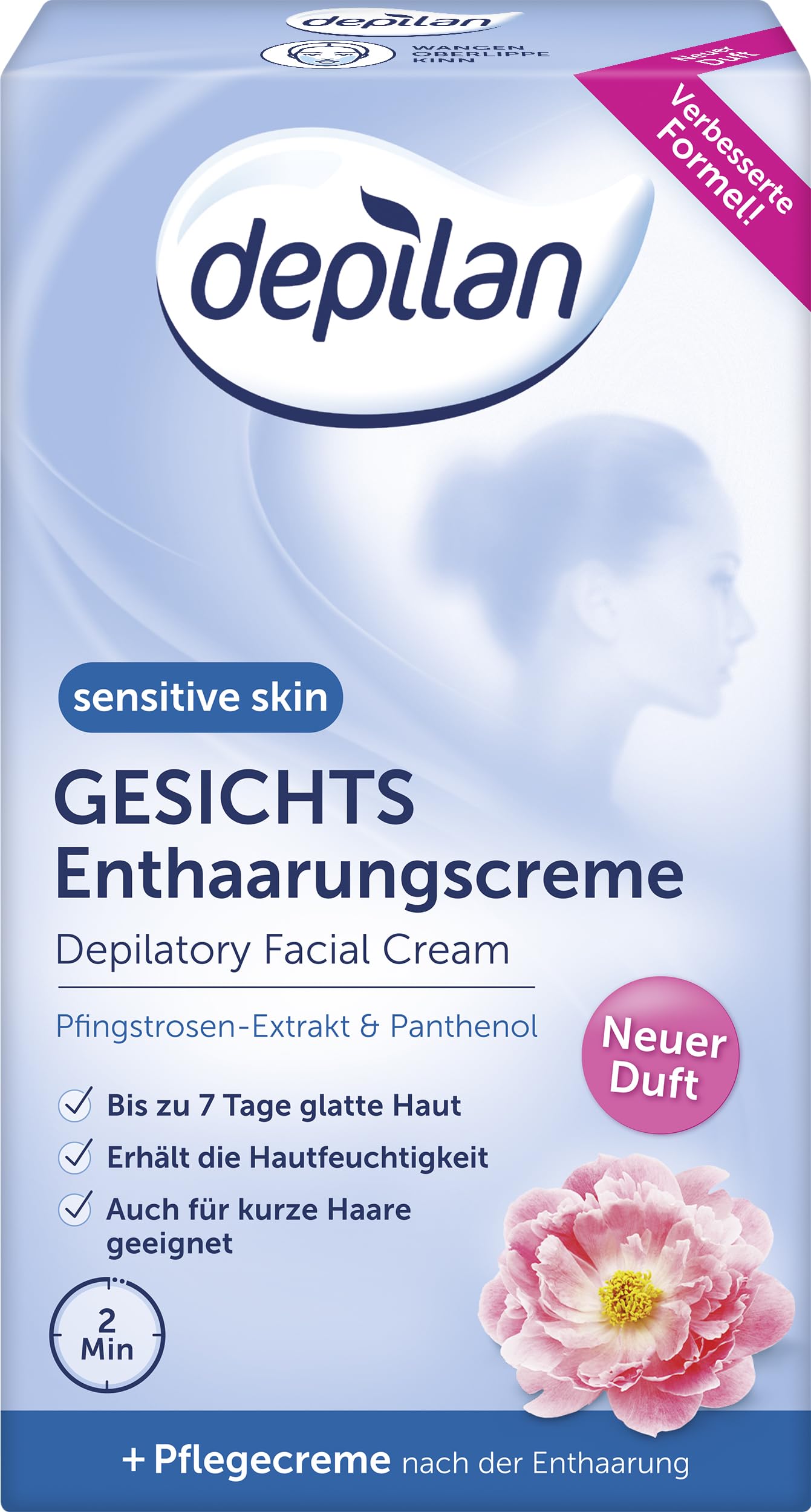 Depilan Crema Rostro Depilatoria Sensitive (2 Unidades, 1 Pieza)