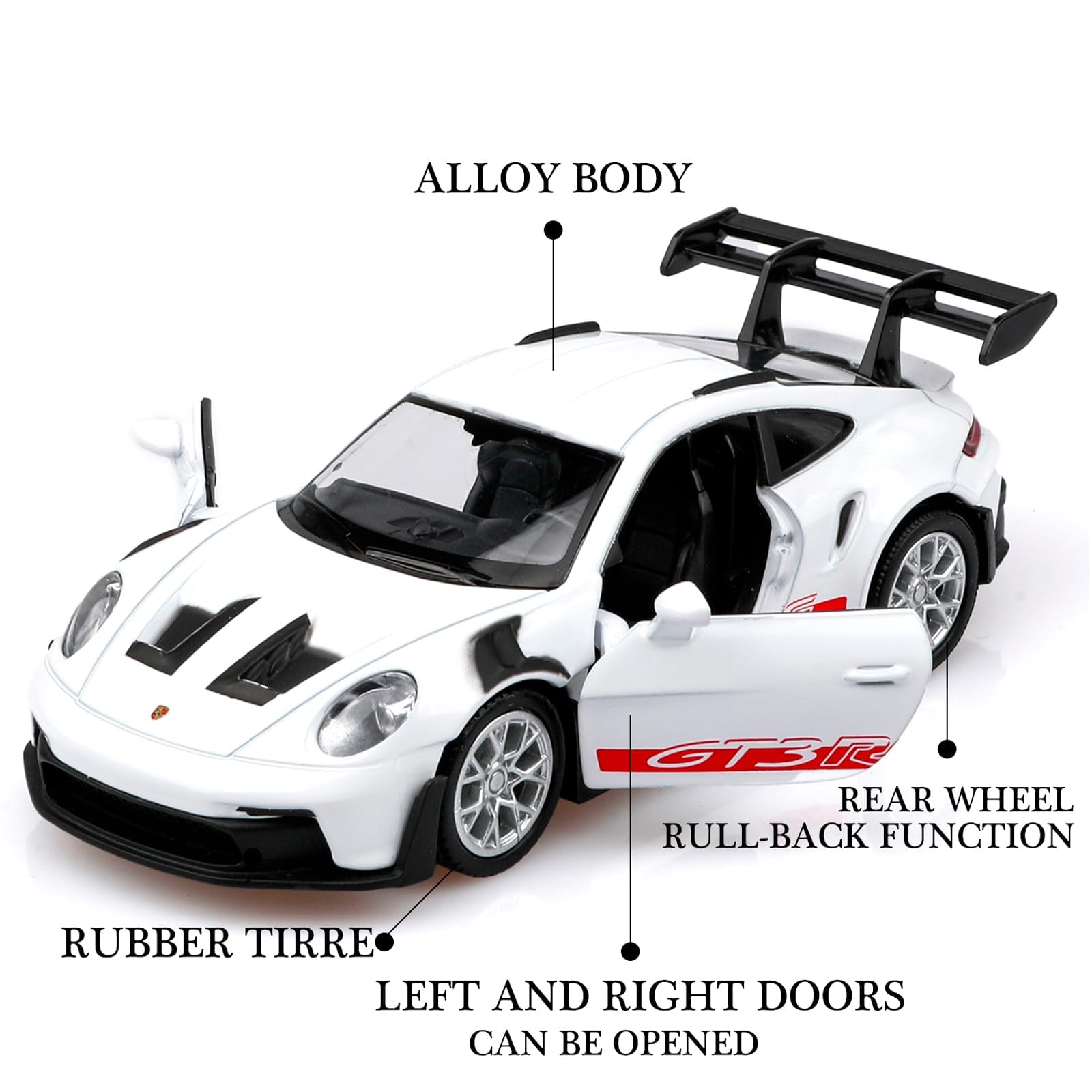 Amazon.com: TOKAXI 1/36 Scale Porsche 911 GT3 RS Diecast Car