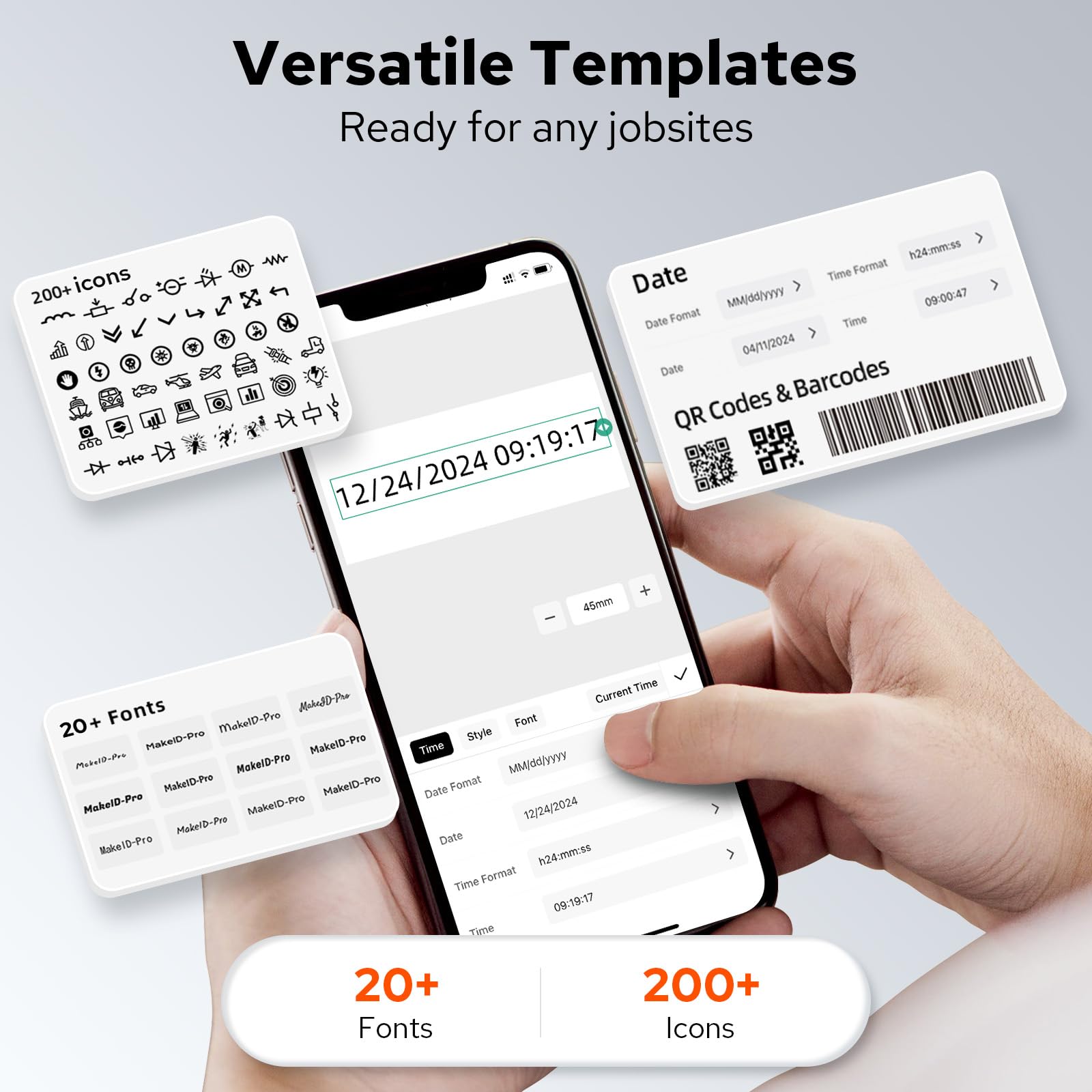 Makeid Etiquetadora industrial P31, impresora portátil con Bluetooth con etiqueta de 0.7 pulgadas de ancho x 26.6 pies de largo, máquina de etiquetado de alambre y cable para lugares de trabajo,