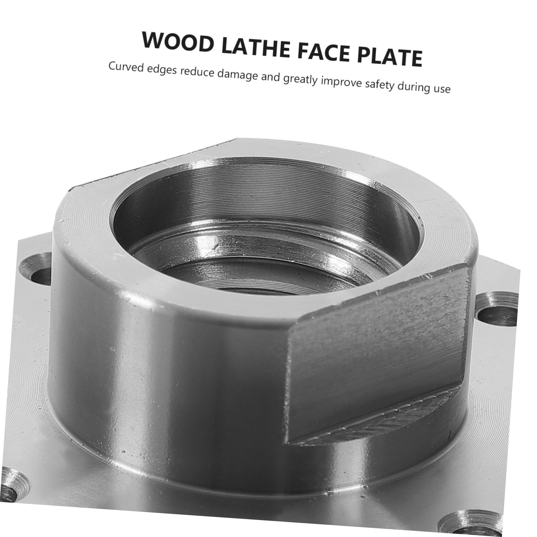 Mobestech 3-zoll Holzdrehbankadapter aus Stahl mit 1-8tpi Gewinde und 8 Befestigungslöchern für Stabile Montage und Einfache Entfernung bei Holz Drechselprojekten