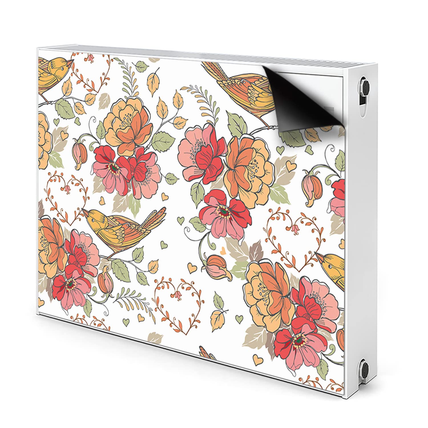 Cache aération magnétique 90x60 pour habiller un radiateur blanc