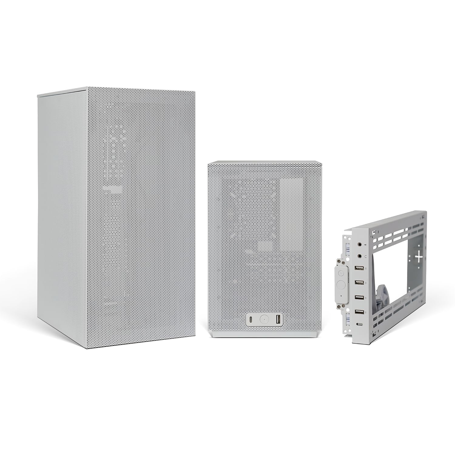 Amazon | SSUPD コンパクトPCケース Meshroom S PCI5 WT PCIe5.0