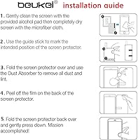 Vista 5 de beukei Protector de pantalla de vidrio templado compatible con Motorola Moto G Power (2021), sensible al tacto, compatible con fundas, dureza 9H
