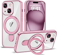 Vista 109 de Funda compatible con iPhone 12 con soporte de anillo magnético invisible [compatible con Mag-Safe] [Protector completo de lente de cámara] Funda