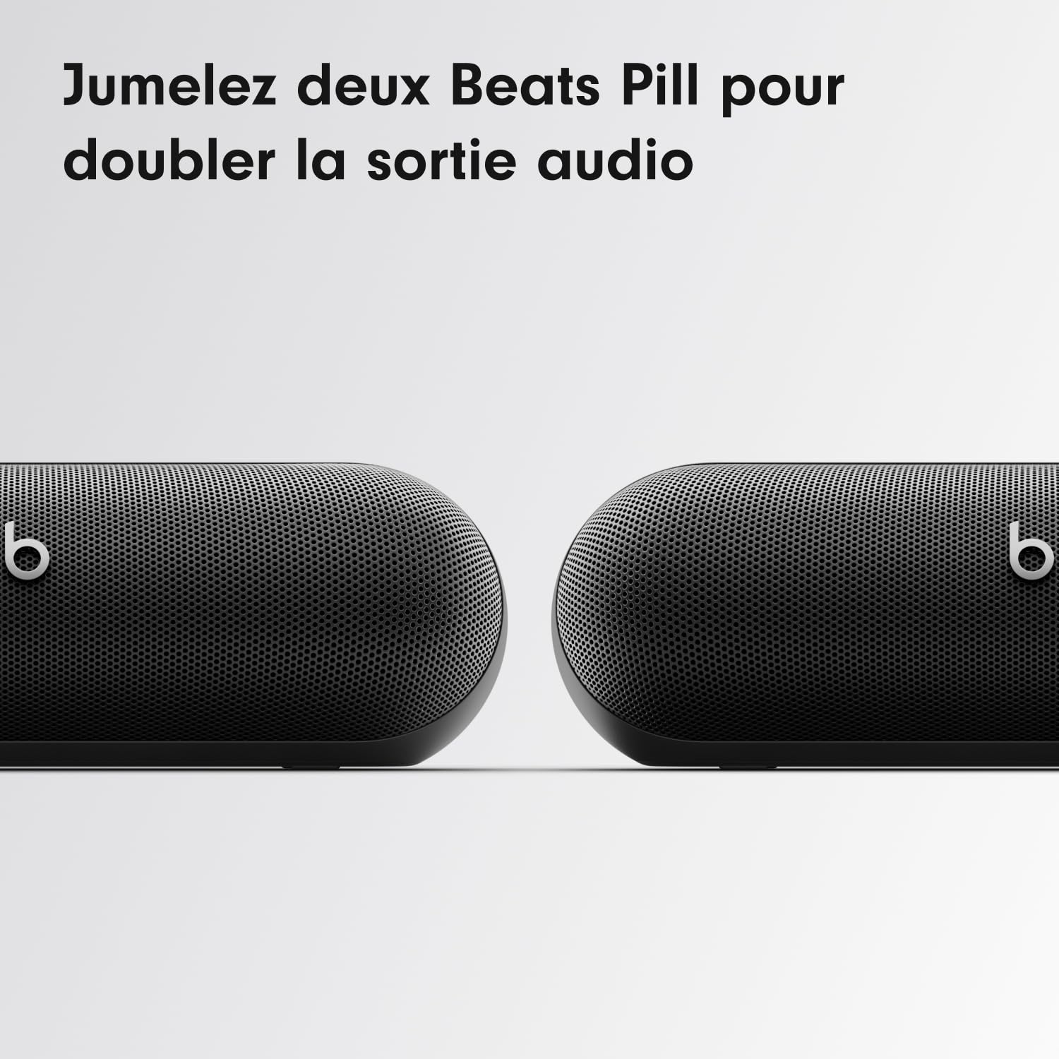 Beats Pill – Enceinte sans Fil Bluetooth et Recharge Mobile Via USB-C – Jusqu'à 24 Heures d'autonomie, résistance à l'eau (IP67), compatibilité Apple et Android, Microphone intégré – Noir Mat