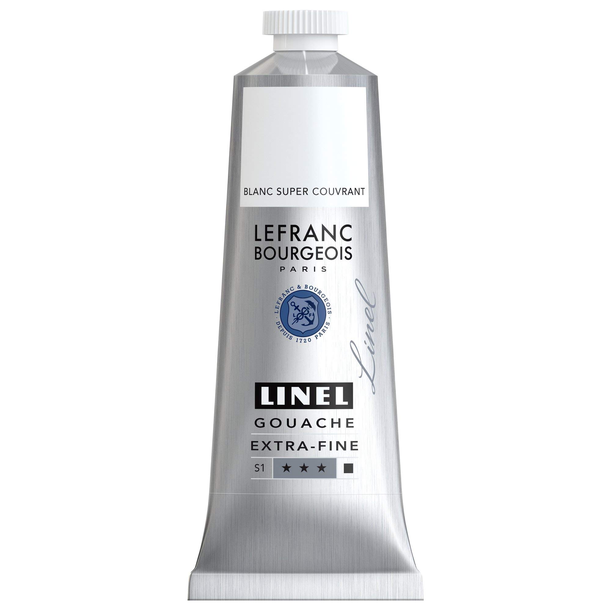 Lefranc Bourgeois Linel Gouache Extra-​Fine Tube 60ml Blanc Super Couvrant Série 1