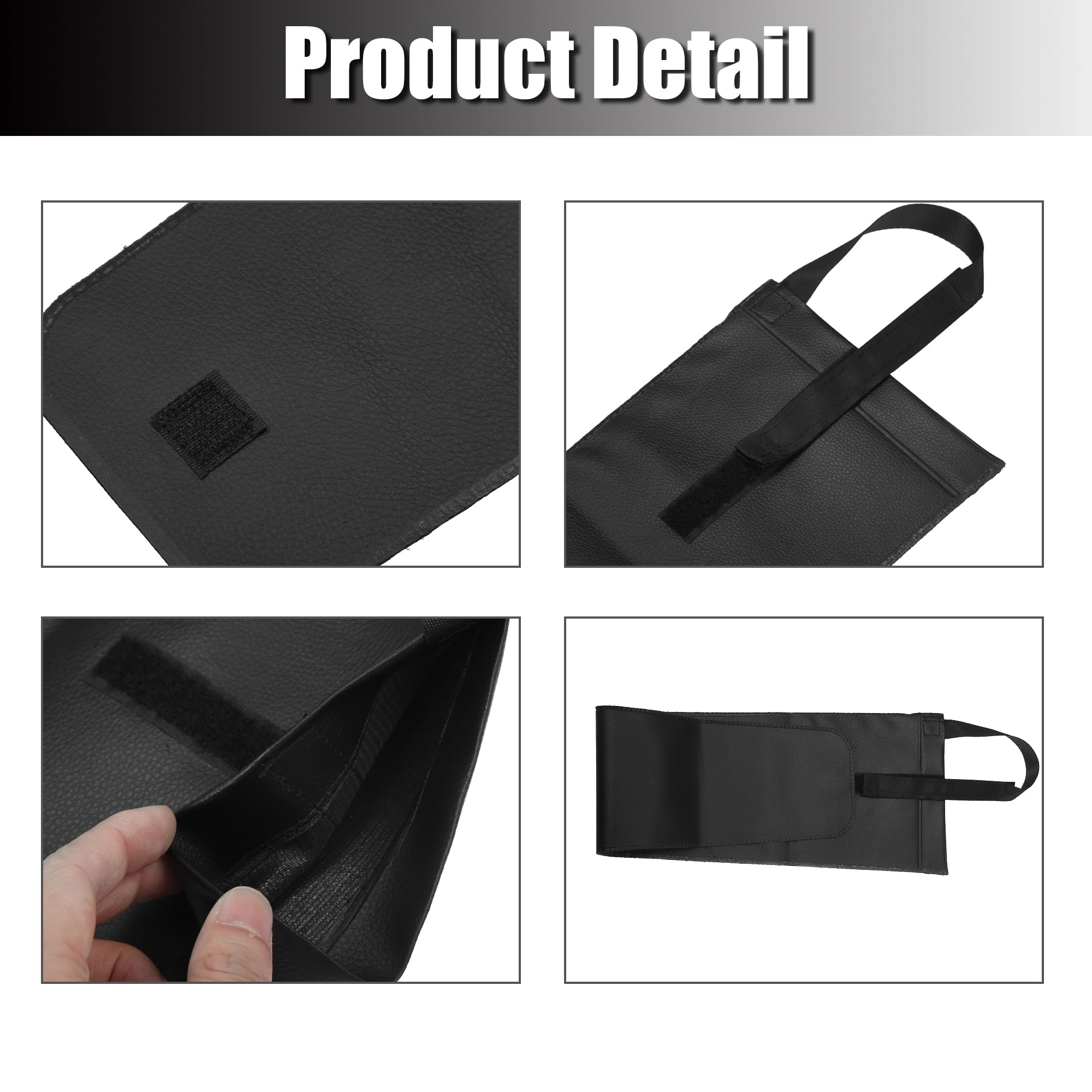 X AUTOHAUX Car Truck Back Seat Umbrella Storage Holder Hanging Organizer Bag, Black, 22.83"x6.02" - Image 3