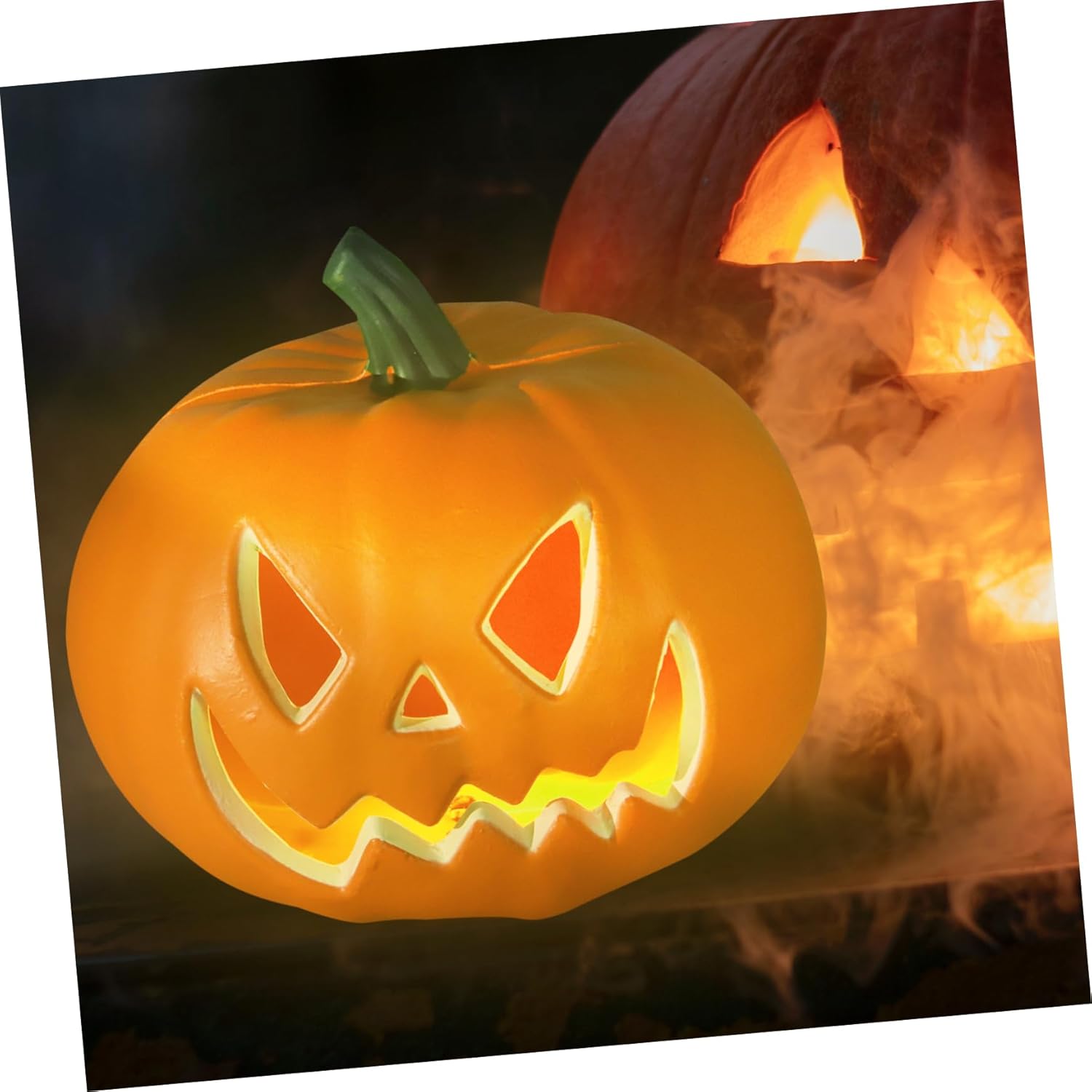 Halloween Pumpkin Light Prop Decorative Table Lamp for Outdoor Indoor Halloween Decorations for Parties Haunted Houses and Festive Celebrations