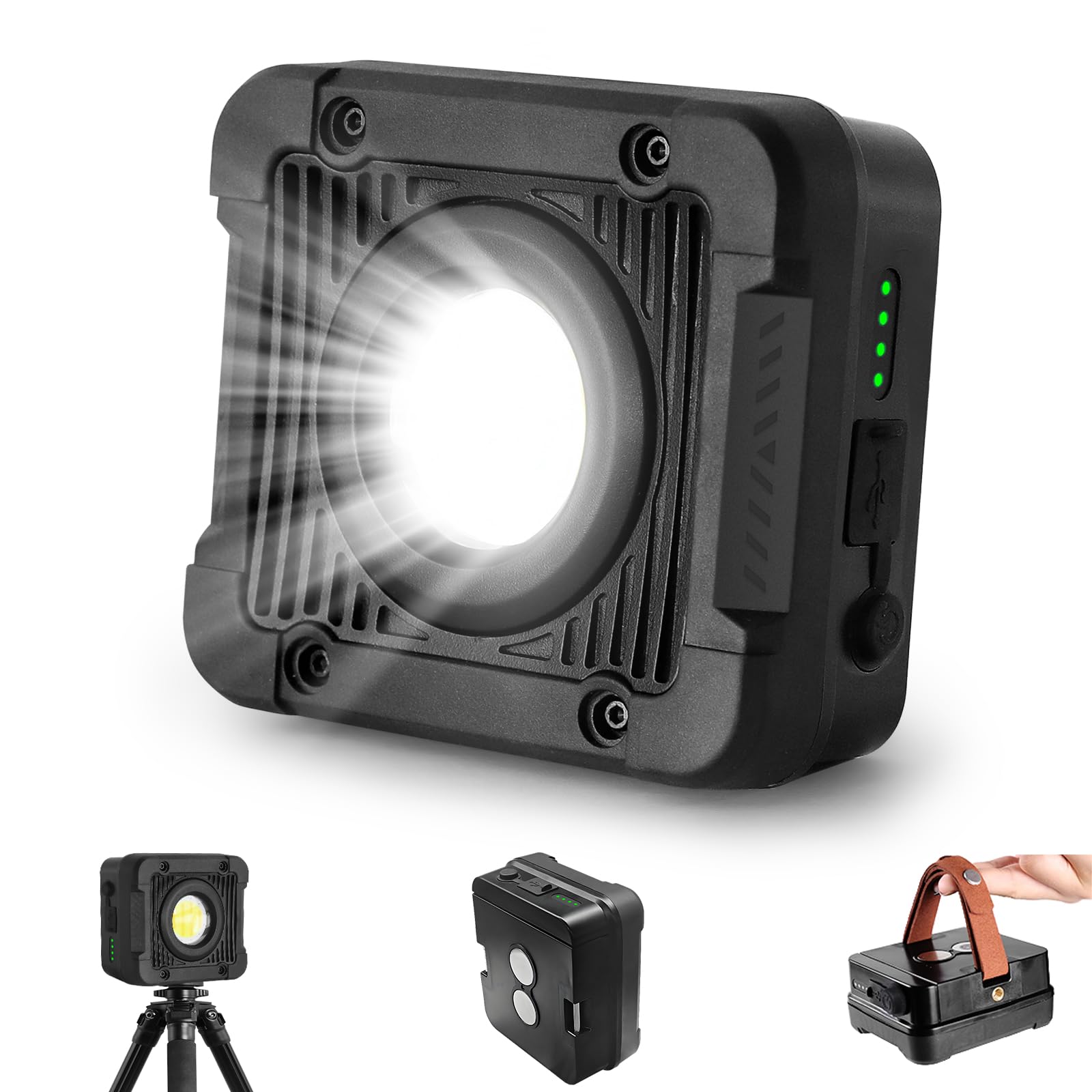 HAARAY 投光器 LED 充電式 作業灯【12000mAh大容量・超高輝度5…
