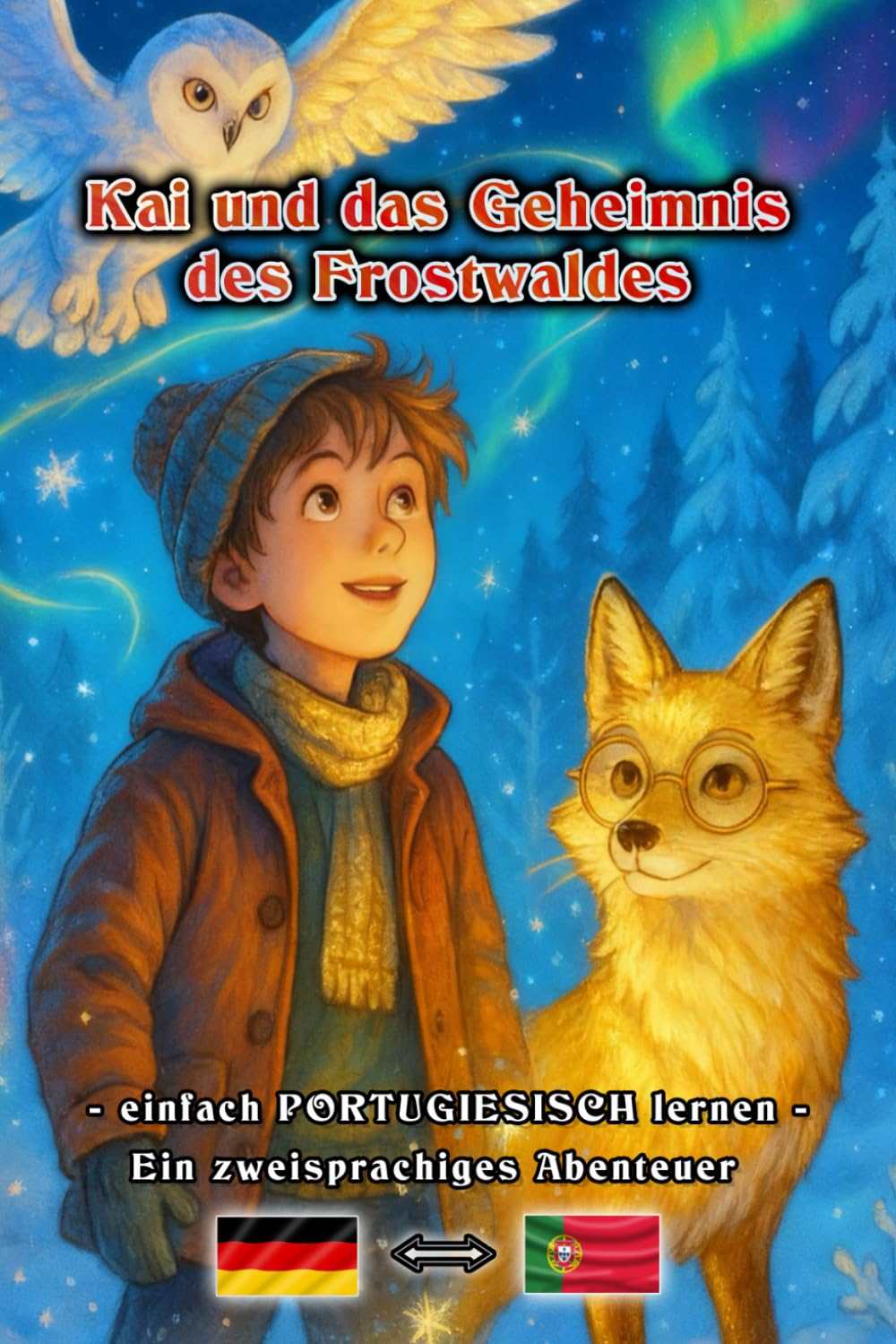 Kai und das Geheimnis des Frostwaldes - Abenteuerbuch | einfach PORTUGIESISCH lernen | Ein zweisprachiges Abenteuer für Jung und Alt | Deutsch - Portugiesisch