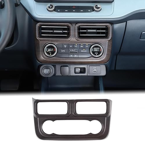 Cubierta de salida de aire para consola central de automóvil compatible con Ford Maverick 2022 2023 modo de aire acondicionado de automóvil, panel
