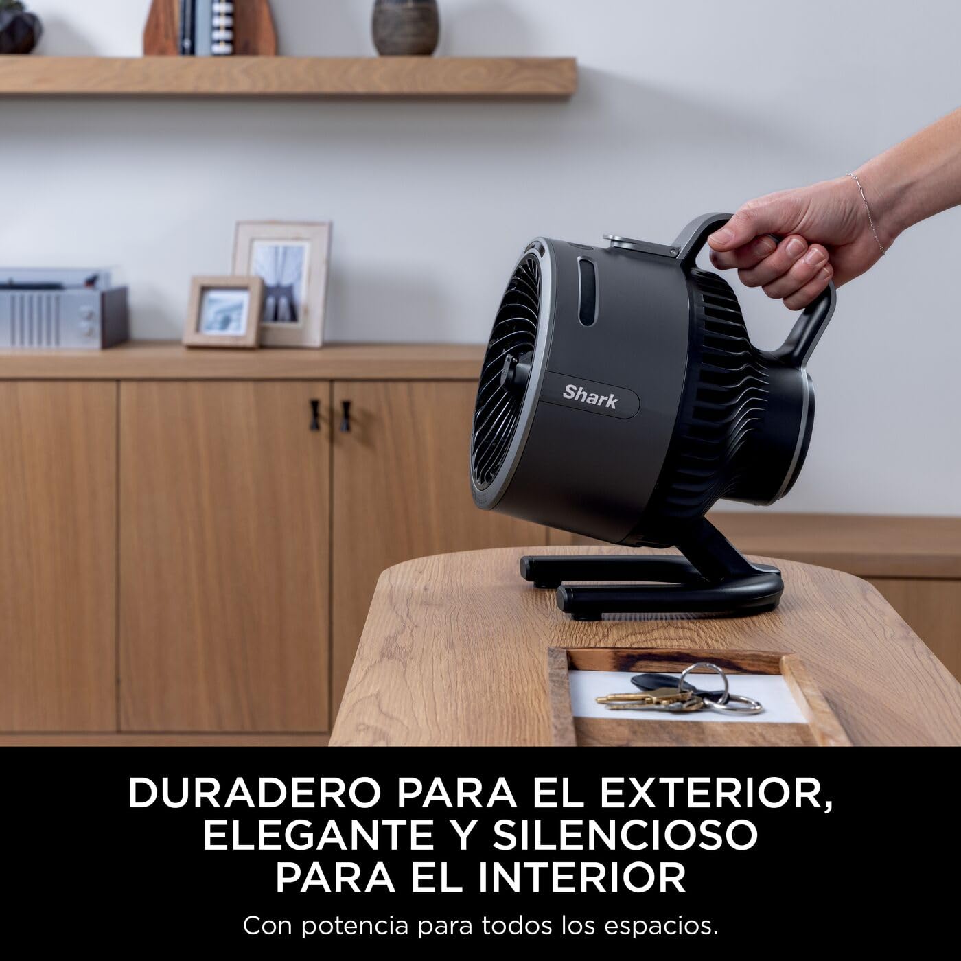 Shark FlexBreeze HydroGo, potente ventilador silencioso portátil con nebulización, para interior y exterior, resistente, con o sin cable, pequeño y ligero, 5 ajustes de velocidad, Gris FA050EU — view 10