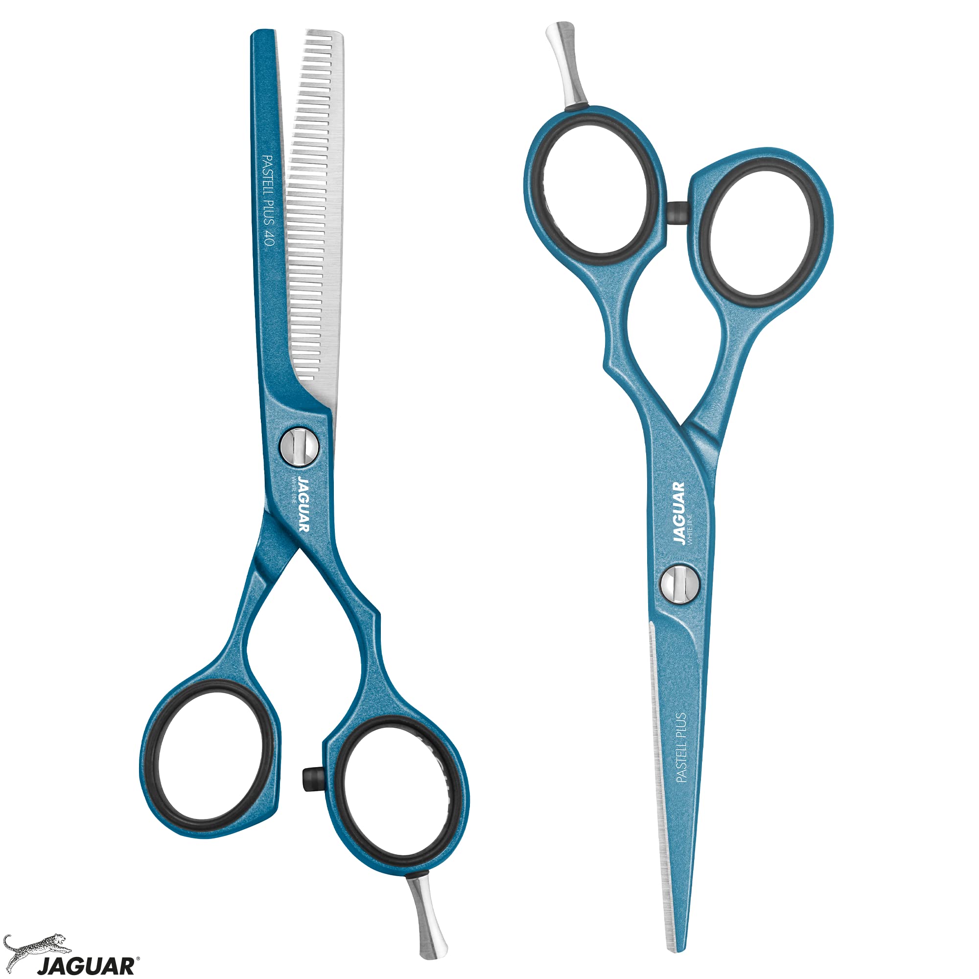 Haar-Schere 5,5" 3054-11 Pastell Plus Offset 40 Atlantic Blu, atlantic, offset, Effilierschere