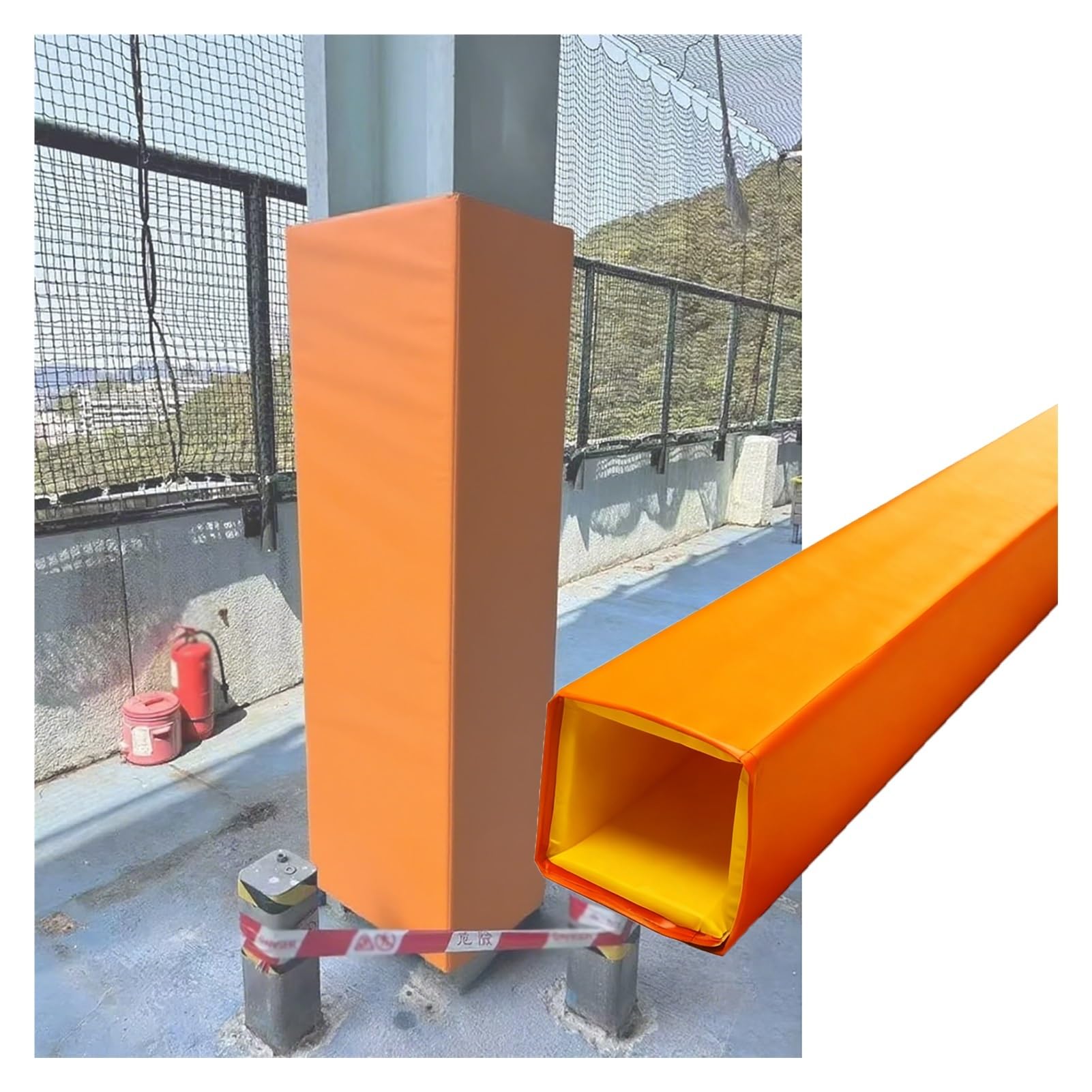 Mousse de protection poteau métallique 1,8 m pour sécuriser aire de jeux et tuyau de cave