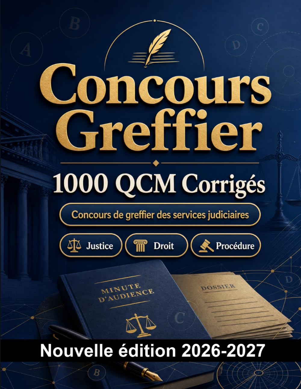 Concours Greffier : 1000 QCM Corrigés: Préparation au concours : QCM Procédures, Administration, Éthique, Rédaction, Réglementation et entraînement aux épreuves pour réussir