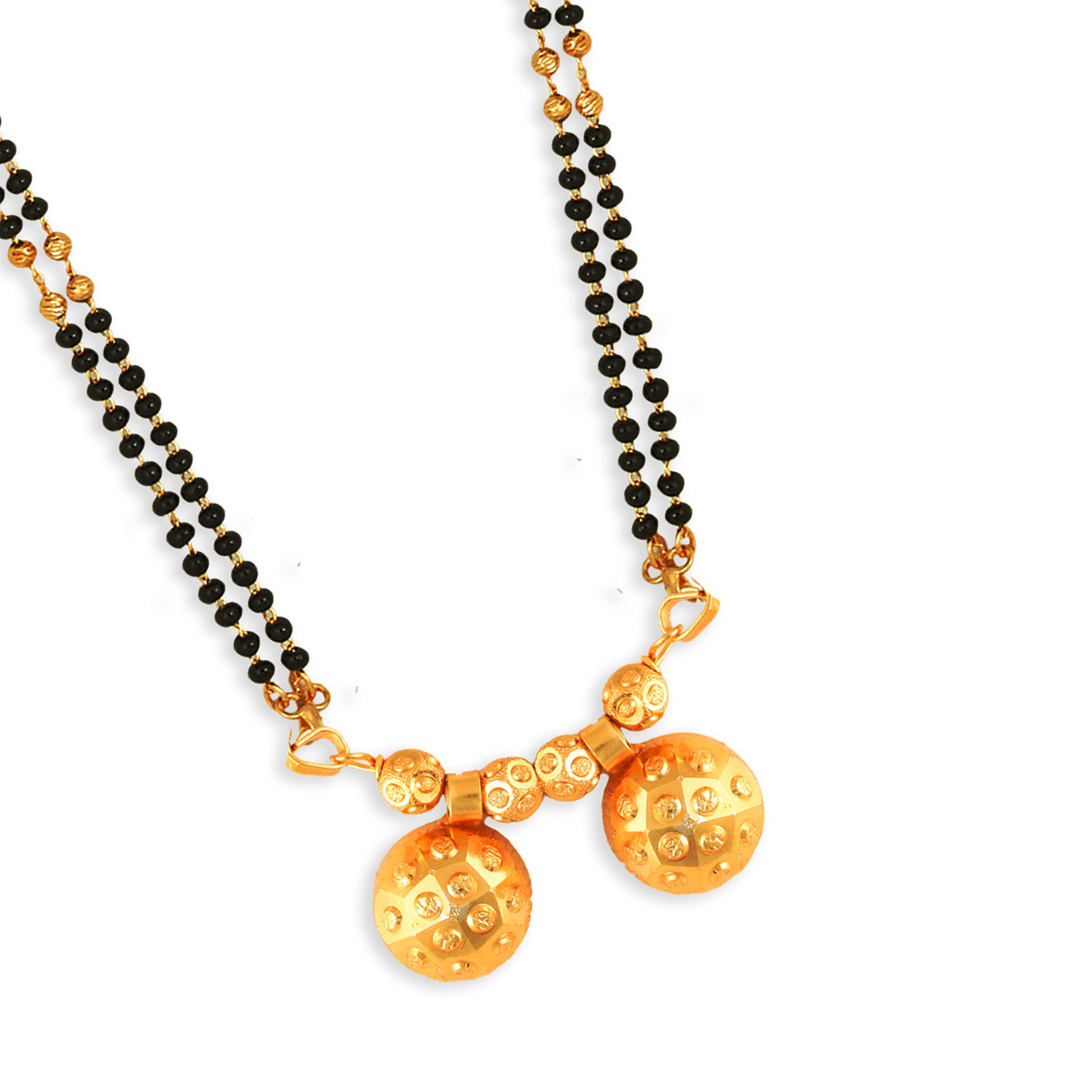 MEENAZ 2 Vati Wati Mangalsutra For Women Girls Ladies Temple South Indian Traditional 1 Gram Gold Stylish Maharashtrian Long Chain Double Mangal sutra Pendant Tanmaniya Black golden Nallapusalu Chains (B0BNJ32DK1) Amazon Price History, Amazon Price Tracker