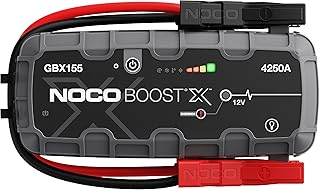NOCO Boost X GBX155: 4250A UltraSafe Jump Starter – 12V Lithium Battery Booster Pack, Portable Jump Box, Power Bank & Jumper C...