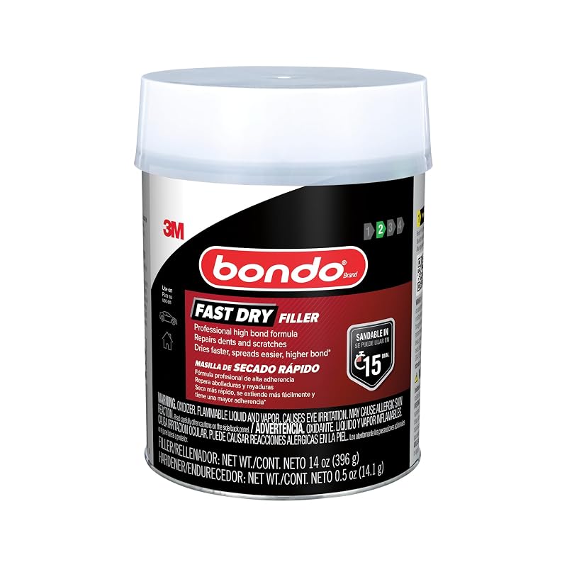 Massa para Funilaria Bondo Professional Fast Dry Filler de Secagem Rápida Light Blue 413 mL 31580 | FD-PT-ES