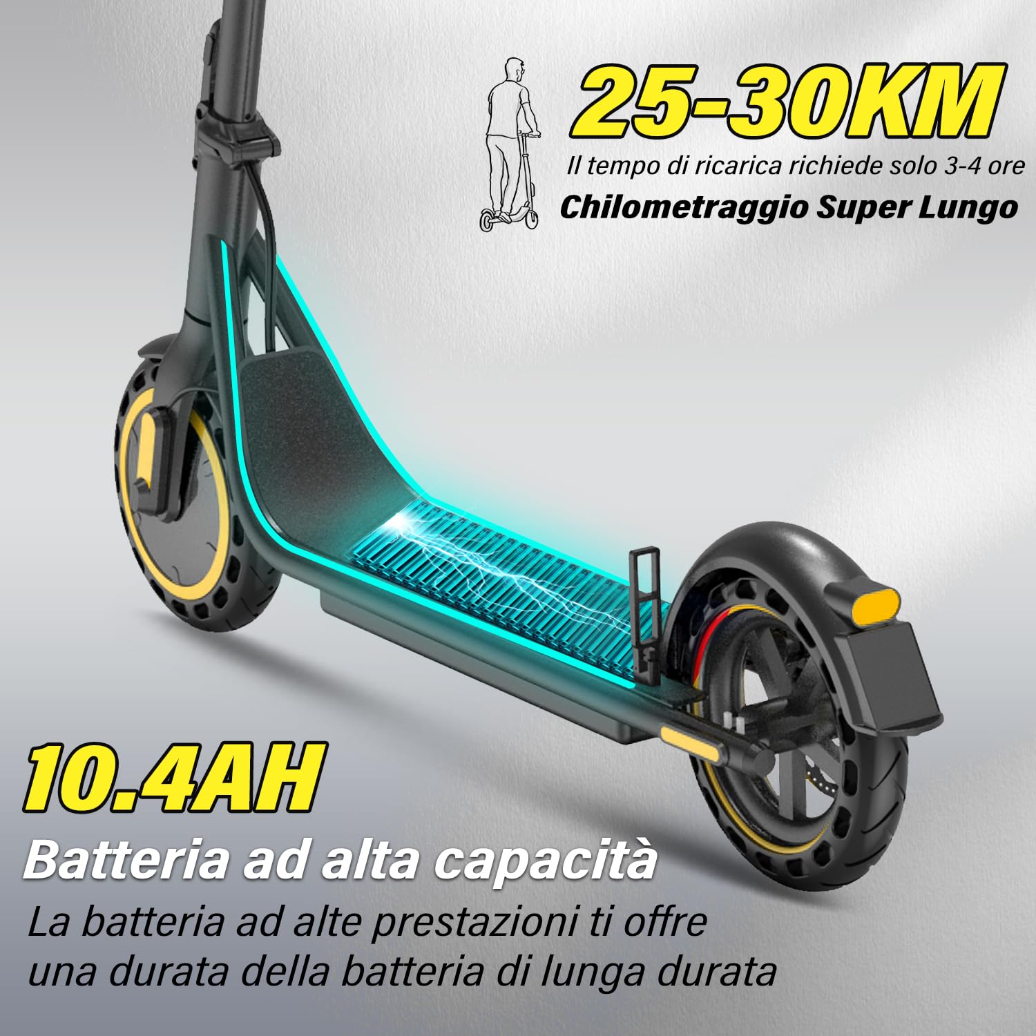 Elettrico Pieghevole Monopattino Elettrico 30 Km Di Autonomia