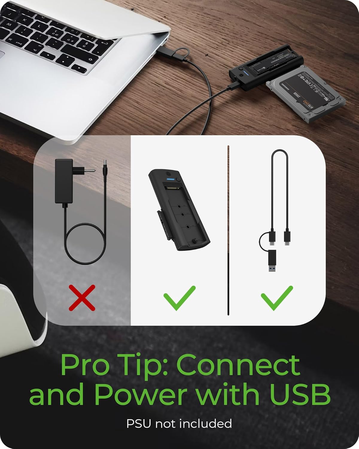 Contents of the ICY BOX docking station package