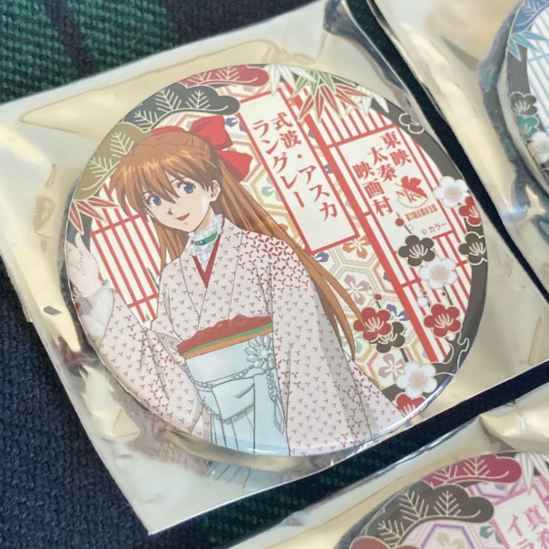 Amazon.co.jp: アスカ 綾波レイ 真希波 シンジ 缶バッジ 太秦
