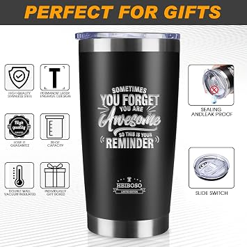 Gifts for Men - 6-in-1 Gift Set with Stainless Steel Tumbler,Multi-Tool Knife,LED Gloves & Tool Pen Keepsake Box | Last Minute Birthday, Father's Day Anniversary Box Gifts for Dad,Husband