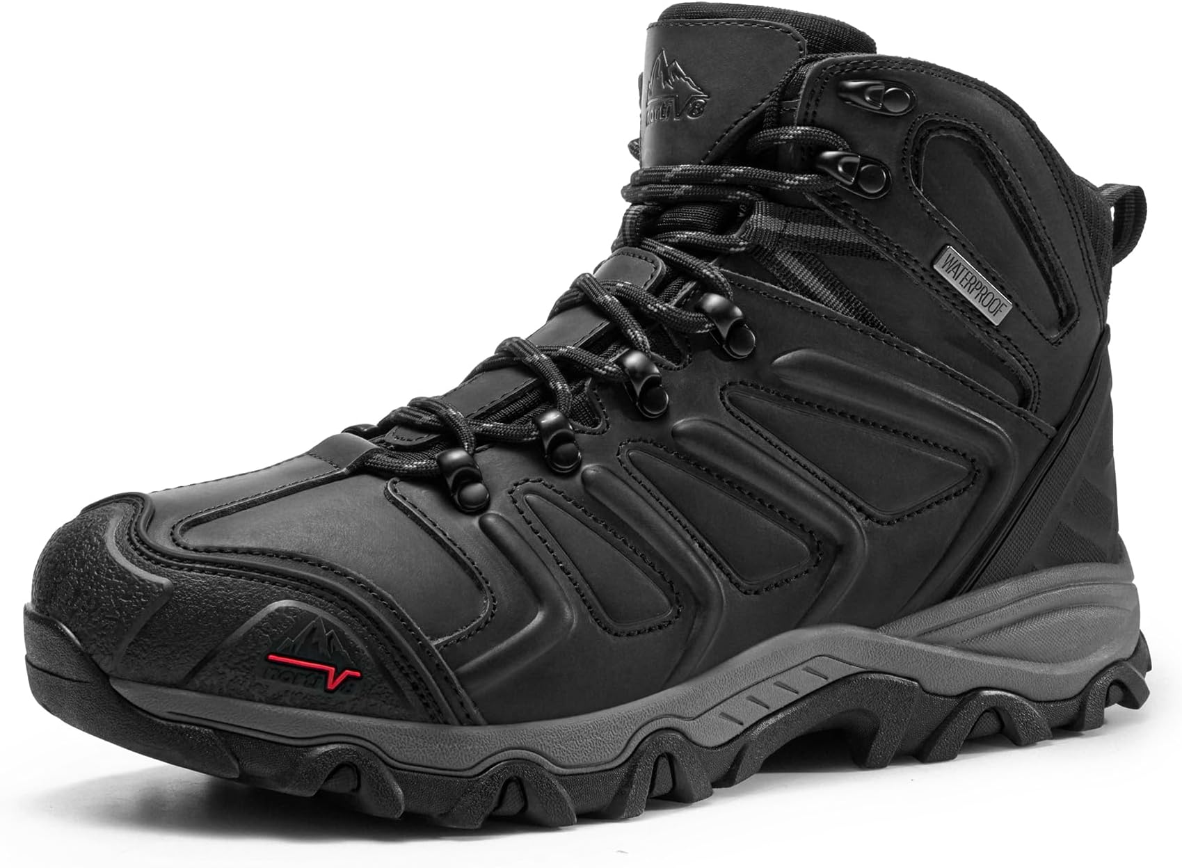 Men's Ankle High Waterproof Hiking Boots Outdoor Lightweight Shoes Trekking Trails Armadillo