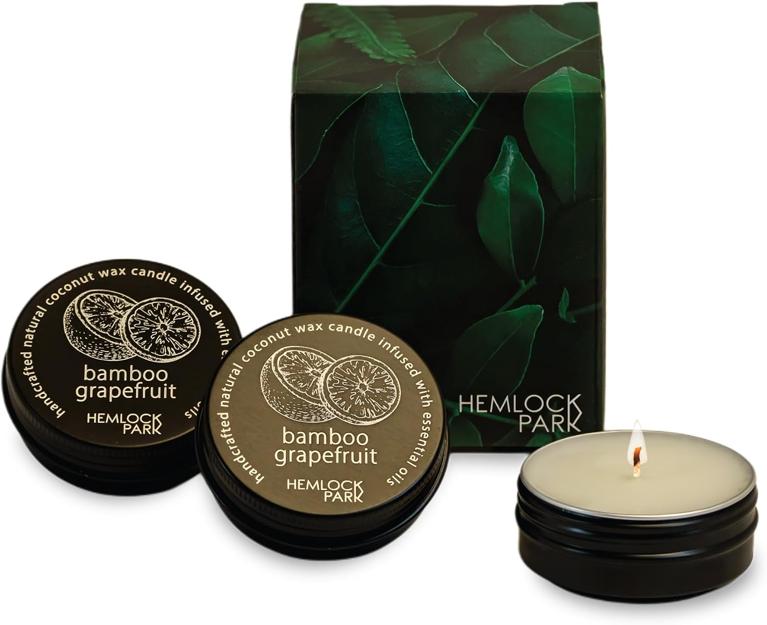 Bamboo Grapefruit | Travel Candle Set of 3