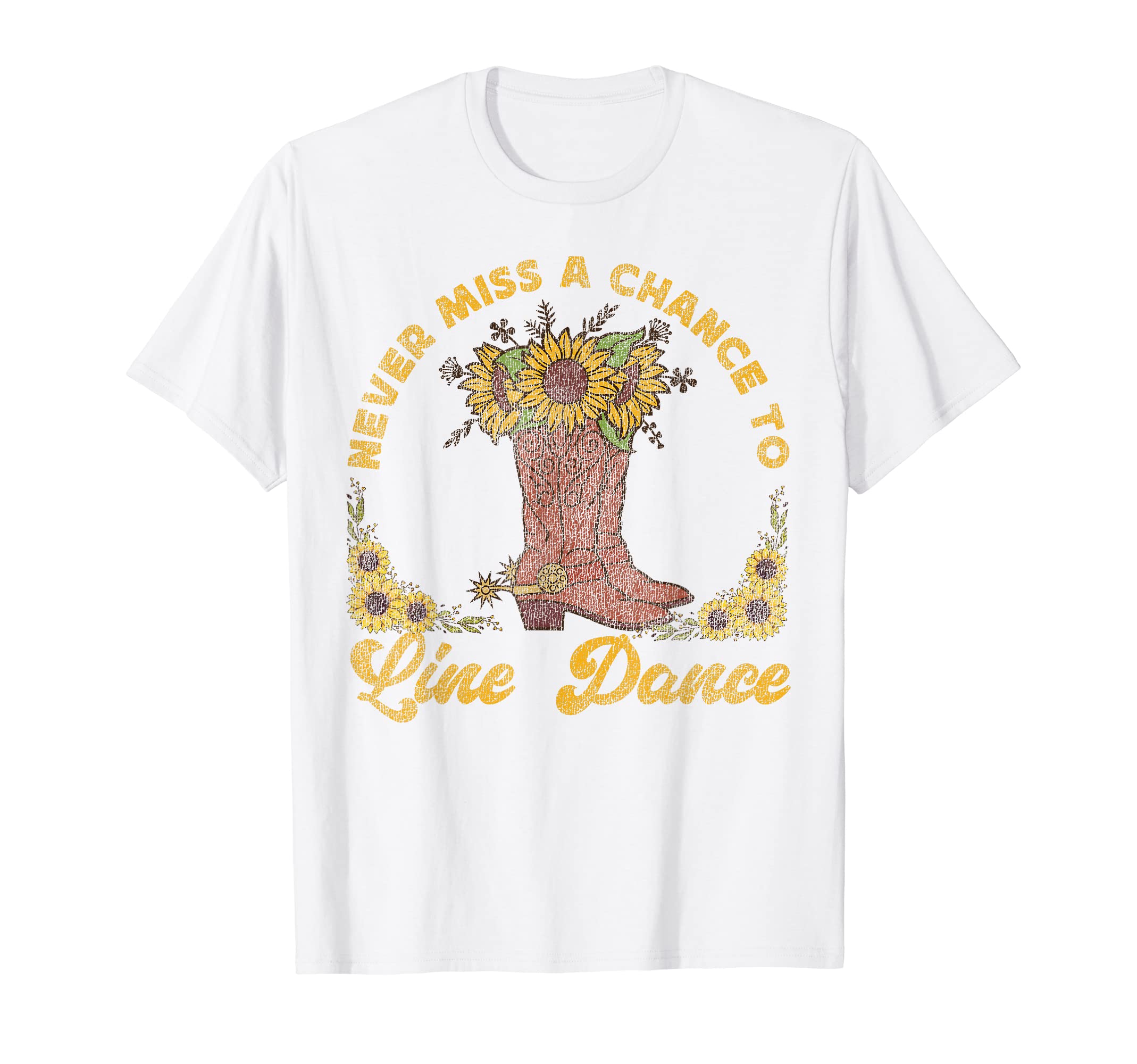 Country Line Dance Dancer HS0Line Dancing Dance Teacher Never Miss A Chance To Line Dance T-ShirtOEKO-TEX STANDARD 100