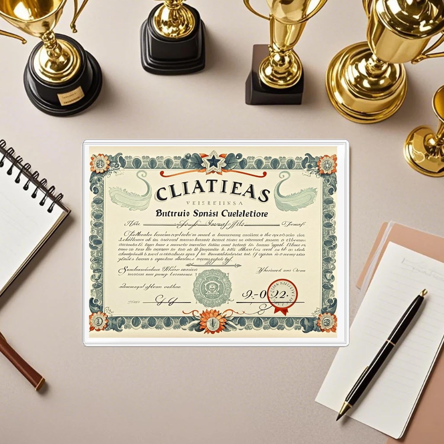 Paquete de 6 protectores rígidos de impresión de 8.5 x 11 pulgadas, protectores de hojas de plástico duro transparente, fundas de plástico transparente para póster de fotos de papel, cubiertas