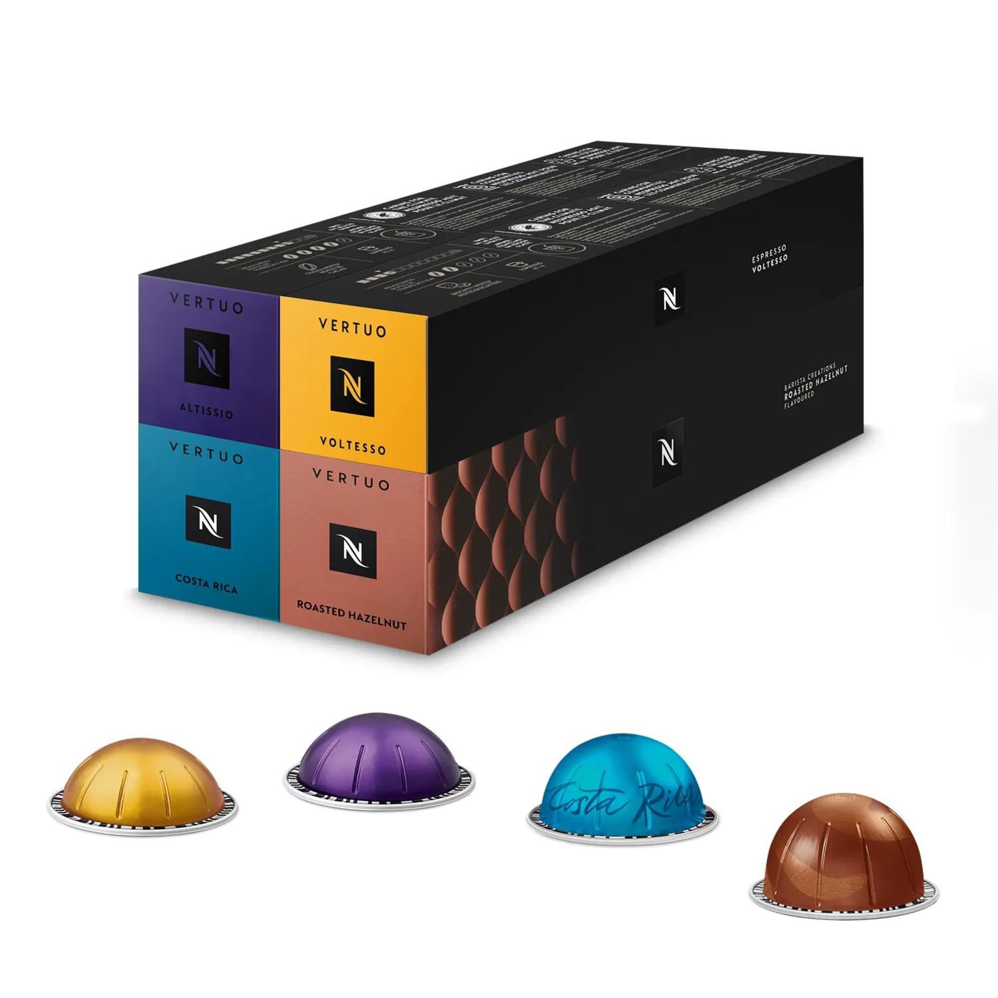 Nespresso Krups Machine à Café Vertuo Next Gris Claire+52 capsules offertes, Capsules café Vertuo seulement, Technologie Centrifusion, 5 Tailles de Tasses, Design Moderne, Arrêt Automatique, YY5902FD