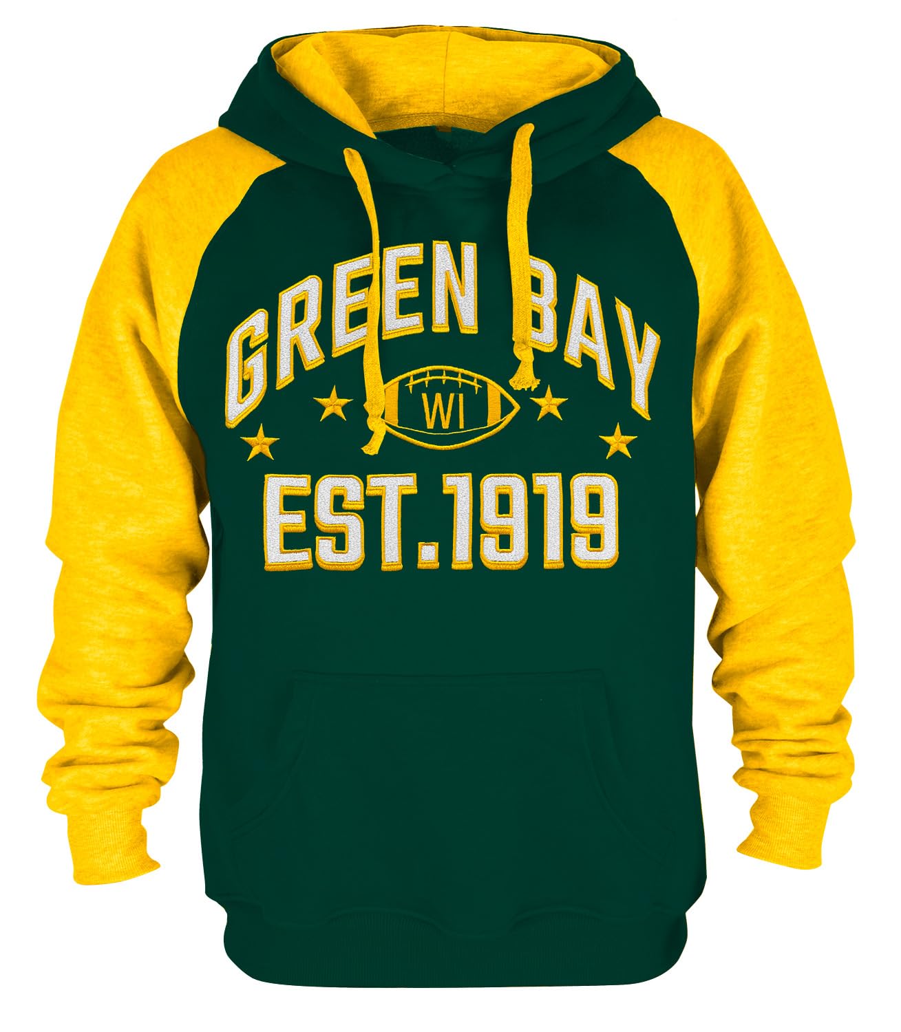 Mens City Football Fully Embroidery Soft Classic Pullover Sweatshirt Hoodie