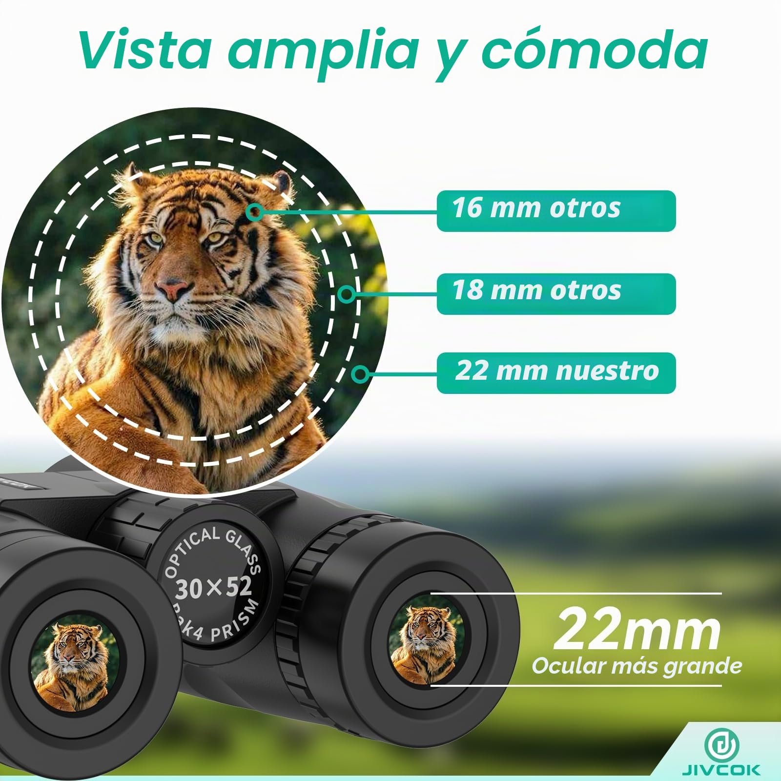 Prismáticos de 30 x 52 pulgadas para adultos, prismáticos HD de alta potencia con adaptador de teléfono y trípode, telescopio impermeable y de visión grande para observación de aves, caza, observación