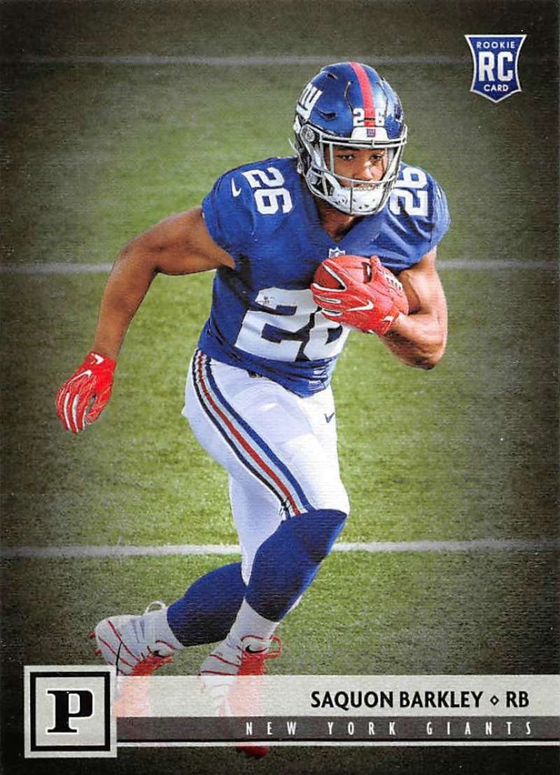 Amazon.com: 2018 Panini NFL Football #313 Saquon Barkley New York