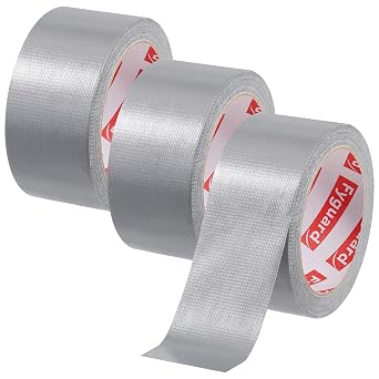 3 Rolls Duct Tape 48mm x 18m 8.5Mil, Silver Gaffer Tape 210μ