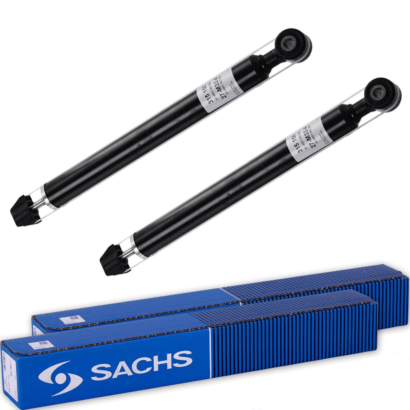 2x Sachs Stoßdämpfer+Domlager+Protection Kit hinten | 316 896 + 802 556 + 900 064 Kompatibel mit 2 (de_, Dh_),fiesta VI (CB1, Ccn),fiesta VI Van