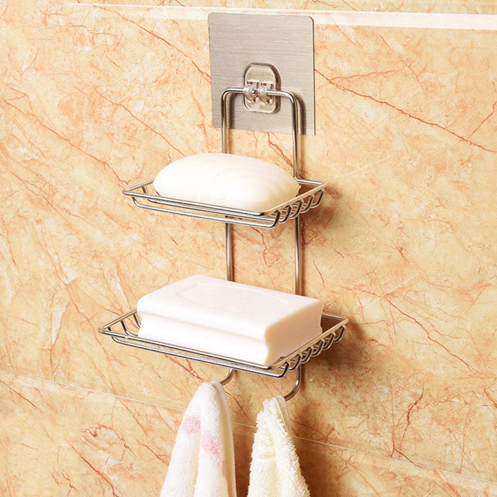 See full amazon price history chart for Valashiv Wall Mounted Double Layer soap Dish Holder Dispensers, Self-Adhesive Stainless Steel Waterproof Kitchen Bathroom Soaps Storage Rack with Hook (Double Layer Soap Holder with Towel Hook) Valashiv Wall Mounted Double Layer soap Dish Holder Dispensers, Self-Adhesive Stainless Steel Waterproof Kitchen Bathroom Soaps Storage Rack with Hook (Double Layer Soap Holder with Towel Hook) (B08SMHQRCW) Amazon Price History, Amazon Price Tracker